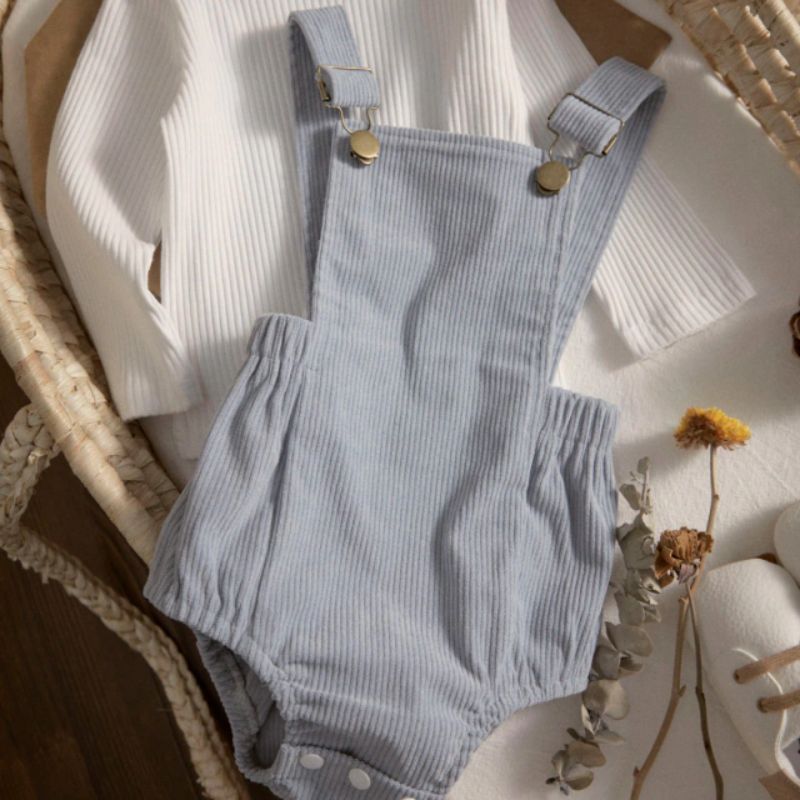 Conjunto Romper Bloomer Canelado